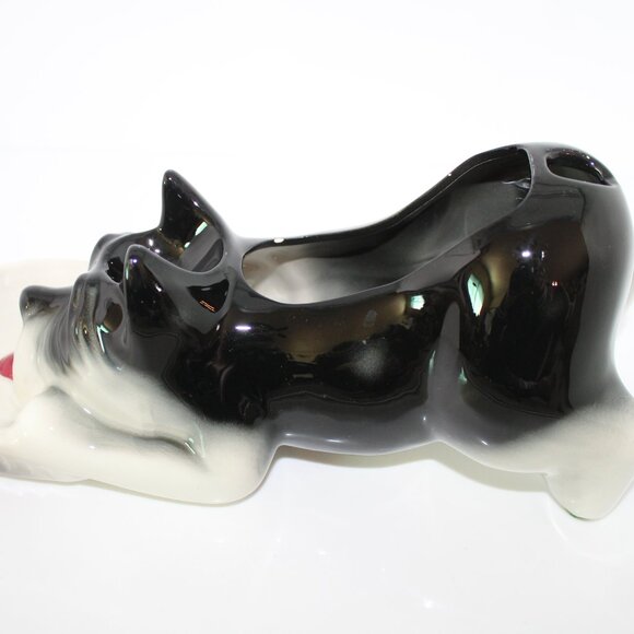 Scottie Dog Mens Dresser Caddy Valet Trinket Coin Holder 1950s Vintage Terrier - Picture 7 of 15